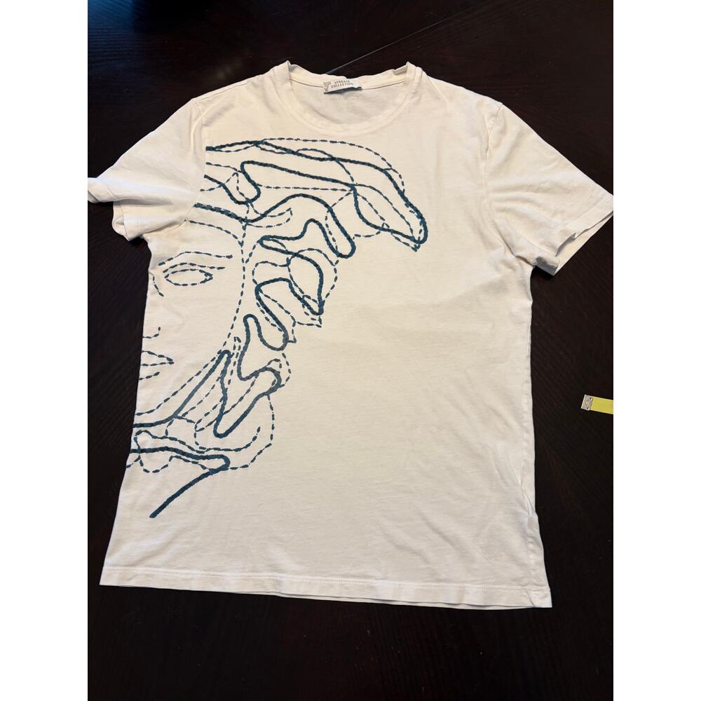 VERSACE Medusa Head White T-Shirt Small